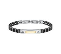 Bracciale Morellato Gold Uomo Silver Nero Oro (SATM11)