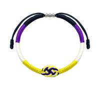 Bracciale Multiuso Intrecciato a Mano Corda Cotone Fatta a Mano Con Nodo Quadruplo Accessorio Versatile Per Tutte Le Età Polsino Intrecciato a Mano Per Uso Quotidiano