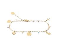 Bracciale My Cat Travel Friend in Argento 925 - Ciondoli tema Viaggio e Gatto - Idea Regalo per chi Ama Viaggiare con il Proprio Amico Felino a 4 Zampe (Oro)