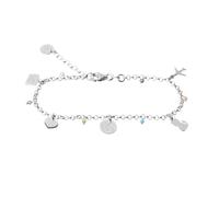 Bracciale My Cat Travel Friend in Argento 925 - Ciondoli tema Viaggio e Gatto - Idea Regalo per chi ama viaggiare con il proprio amico a 4 zampe (Argento)