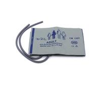 Bracciale NIBP universale, bracciale di ricambio per pressione arteriosa a doppio tubo riutilizzabile in nylon grigio marrone da 27-35 cm, senza connettore BP