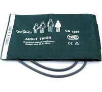 Bracciale NIBP universale per coscia di adulti, bracciale di ricambio per pressione arteriosa in nylon riutilizzabile a doppio tubo da 46-66 cm, senza connettore