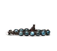 Bracciale originale tibetano Tamashii realizzato con pietre naturali STONE COLLAR BLUE