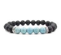 Bracciale Ornella - Nero / Turchese