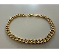 BRACCIALE ORO GIALLO 18 Karati 750% Uomo Donna Unisex Catena Maglia GRUMETTA