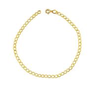 Bracciale oro giallo 18 kt catena grumetta gioiello uomo donna unisex lunghezza 19 cm gioiello ragazzo e ragazza