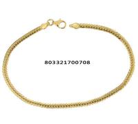 Bracciale oro Giallo 18 kt. maglia spiga schiena d'asino gioielli regalo donna