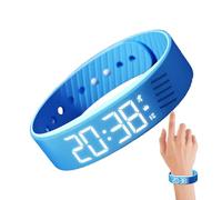 Bracciale orologio da polso - silicone semplice sport orologio digitale, allarme sveglia regolabile | Extra forte con sveglia, braccialetto vibrante personale per la scuola di viaggio da donne
