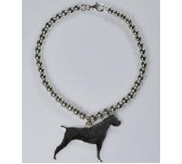 Bracciale pallini Cane Corso grande in argento 925 Luce