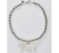 Bracciale pallini Terranova che cammina grande picchiettato con il diamante in a