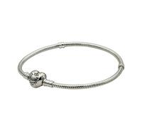 Bracciale Pandora 590719, con chiusura in argento Sterling a forma di cuore, Argento, colore: Silver, cod. 39985-00