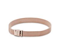 PANDORA Reflexions Bracciale in rete placcato in oro rosa 14k, 16