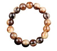 Bracciale Panzhu, rosario buddista, perle di rosario, braccialetto di corno bianco yak naturale di gioielli Buddha perle tibetana mala preghiera Buddha meditazione yoga braccialetto perle per unisex