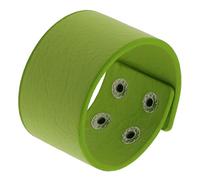 Bracciale Pelle Uomo,Braccialetto Da Polso Largo In Pelle Semplice E Personalizzato Intrecciato A Mano, Braccialetti Regolabili In Pelle Con Anello Alla Moda, Per Uomo E Donna, Verde