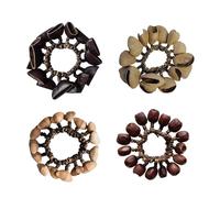 Bracciale per accompagnamento di danza, bastoncino con sonaglio di frutta naturale, strumento per terapia del suono,Set