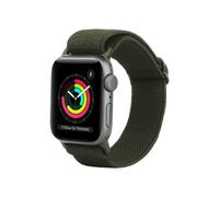 Bracciale per Apple Watch - JUSTIN - UrbanTextura - 44/45/46/49mm - tessuto elastico intrecciato - verde