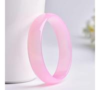 Bracciale per Braccialetto di Giada Rosa Fiore di Ghiaccio Naturale per Le Donne, Bracciale di Giada Agata di calcedonio Rosa Femminile, Manda la Mamma, Manda la Fidanzata, con gioielleria, 60 mm