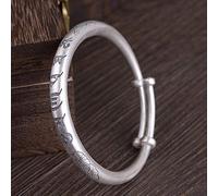 Bracciale per Donne, Bracciale Fatto a Mano Bracciale Full Retro Artigianale Modelli Femminili thailailabile a Sei Parole Mantra Loto Loto Bracciale Etnico Accessori Abbigliamento per Abbigliamento