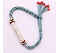 Bracciale per Donne, braccialette Intrecciata Bracciale a Sei Parole Mantra Coppia Studentessa di Coppia di Braccialetti e Donne Ornamenti per Polso Fatti a Mano Ornamenti per Abiti Personalizzati