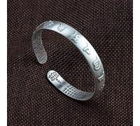 Bracciale per Donne, Originale 990 National Wind Bracciale Full Retro Thai Craft Brachet Scritture Classiche Accesso di Abbigliamento in Stile Cinese Regolabile Mantra