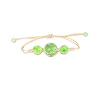 Bracciale per fratelli in ceramica a forma di mano con fiore a mano, regolabile, per studenti, coppia, amico, compleanno, in argento 925, Taglia unica, Vetro, Nessuna pietra preziosa
