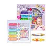 Bracciale per perline Box regalo - Bracciale di gioielli Set per bambini | Toys Toys Fun Craft Supply | Forniture perline adolescenti adulti principianti viaggi a casa natalizi di compleanno per bambi