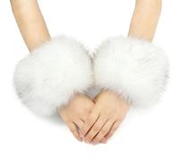 Bracciale Per Polso In Pelliccia | Manicotti Invernali per le Braccia - Braccialetto A Polsino,per Donne e Ragazze per Feste Invernali e Attività All'aperto come Pattinaggio sul Ghiaccio e Sci