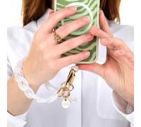 Bracciale per smartphone bianco 30 cm - Fashionally