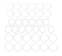 Bracciale per strumenti circolari da disegno, righello di misurazione rotondo in plastica, 12 cerchi grandi 12 cerchi piccoli 13 ovali, strumento di disegno leggero e durevole per