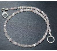 BRACCIALE PERLE DIAMANTI GREZZI GREZZI ROSA NATURALE 6,10 CT CHIUSURA ARGENTO...