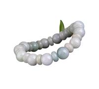 Bracciale Perle, Fortunato Emerald Balance Bracciale Bracciale Jadeite Bangle per Le Vacanze Bangle di Gioielli Amuleto Attire la prosperità Money Luck