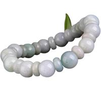 Bracciale Perle, Fortunato Emerald Balance Bracciale Bracciale Jadeite Bangle per Le Vacanze Bangle di Gioielli Amuleto Attire la prosperità Money Luck