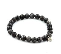 Bracciale Perle Labradorite 8 Mm. Fabbricato In Francia.