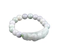 Bracciale Perle, Lucky Charm Emerald Balance Bracciale Jadeite Braggango per Le Vacanze in Perline Gioielli Amuleto Attrarre Denaro per la prosperità Luck