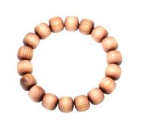 Bracciale Perline Di Legno Elastico Donna Uomo | Preghiera buddista del Buddha 12 mm