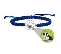 Bracciale personalizzato con foto Bracciale personalizzato con foto del cane Bracciale di proiezione con immagine zampa Fascino Bracciale della memoria Regali per l'amante dell'animale domestico
