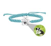 Bracciale personalizzato con foto Bracciale personalizzato con foto del cane Bracciale di proiezione con immagine zampa Fascino Bracciale della memoria Regali per l'amante dell'animale domestico
