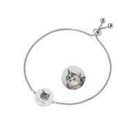 Bracciale personalizzato con ritratto del proprio animale domestico, bracciale con foto e nome inciso a mano, regalo commemorativo con foto in stile schizzo per gli amanti dei gatti e dei cani