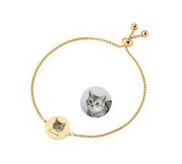 Bracciale personalizzato con ritratto del proprio animale domestico, bracciale con foto e nome inciso a mano, regalo commemorativo con foto in stile schizzo per gli amanti dei gatti e dei cani