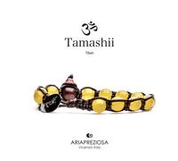 Bracciale Pietra Tibetano Agata gialla Tamashii Unisex 1 giro BHS900-62