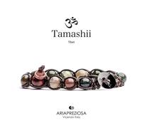 Bracciale Pietra Tibetano Agata muschiata Tamashii Unisex 1 giro BHS900-17
