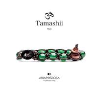 Bracciale Pietra Tibetano Agata verde Tamashii Unisex 1 giro BHS900-12