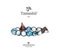 Bracciale Pietra Tibetano Blue Ice Jadeite Tamashii 1 giro BHS900-310