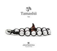 Bracciale Pietra Tibetano Cristallo Rocca Cracked Tamashii Unisex 1 giro BLACKS9