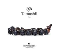 Bracciale Pietra Tibetano Lava nera Tamashii Unisex 1 giro BHS900-98