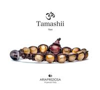 Bracciale Pietra Tibetano Occhio di Tigre Tamashii Unisex 1 giro BHS900-80
