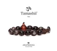 Bracciale Pietra Tibetano Ossidiana Argento Tamashii Unisex 1 giro BHS900-298