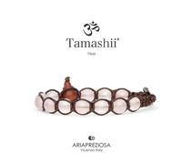 Bracciale Pietra Tibetano Quarzo rosa Tamashii Unisex 1 giro BHS900-33