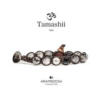 Bracciale Pietra Tibetano Tormalina Nera Tamashii Unisex 1 giro BHS900-185