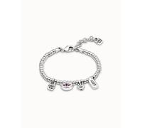 Bracciale placcato argento Sterling con cristalli